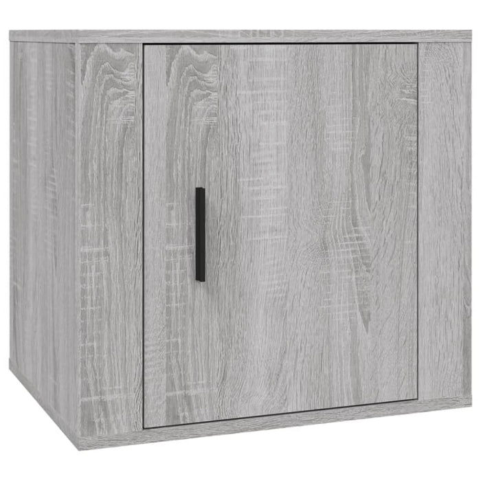 Bedside Cabinets 2 Pcs Grey Sonoma 50x39x47 Cm Nolibo