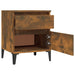 Bedside Cabinets 2 Pcs Smoked Oak 40x35x50 Cm Nxonpt