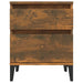 Bedside Cabinets 2 Pcs Smoked Oak 40x35x50 Cm Nxonpt