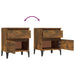 Bedside Cabinets 2 Pcs Smoked Oak 40x35x50 Cm Nxonpt