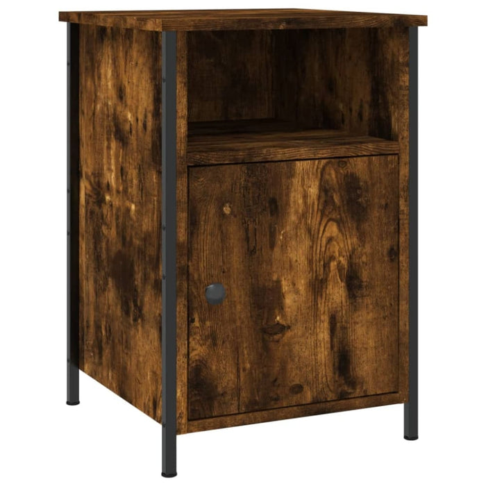 Bedside Cabinets 2 Pcs Smoked Oak 40x42x60 Cm Engineered