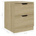 Bedside Cabinets 2 Pcs Sonoma Oak 40x40x50 Cm Engineered