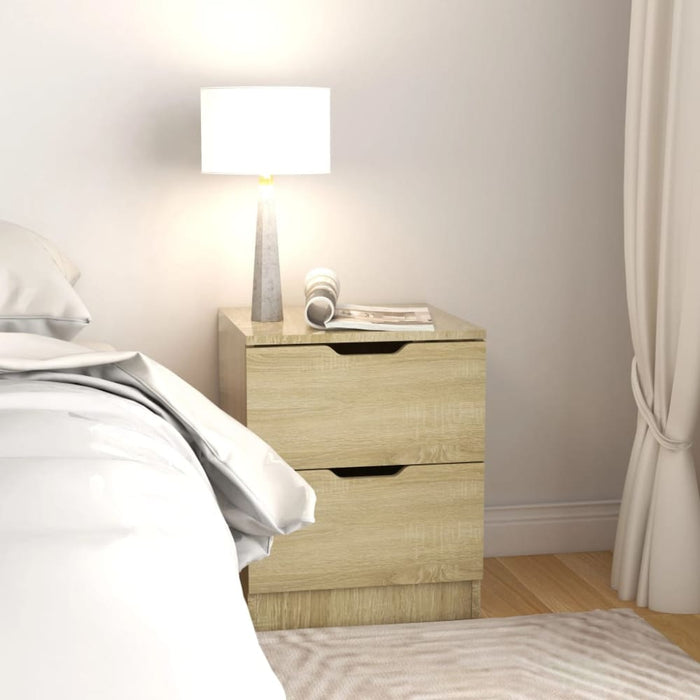 Bedside Cabinets 2 Pcs Sonoma Oak 40x40x50 Cm Engineered
