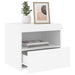 Bedside Cabinets with Led Lights 2 Pcs White 50x40x45 Cm