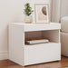 Bedside Cabinets with Led Lights 2 Pcs White 50x40x45 Cm