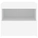 Bedside Cabinets with Led Lights 2 Pcs White 50x40x45 Cm