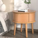 Bedside Table Curved Drawers Side End Nightstand Legs
