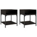 Bedside Tables 2 Pcs Black 40x41x50 Cm Engineered Wood