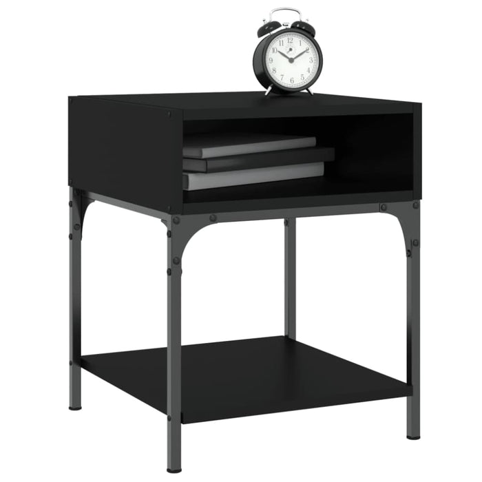 Bedside Tables 2 Pcs Black 40x41x50 Cm Engineered Wood