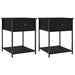 Bedside Tables 2 Pcs Black 44x45x58 Cm Engineered Wood