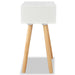 Bedside Tables 2 Pcs Solid Pinewood 40x30x61 Cm White Xaaiab