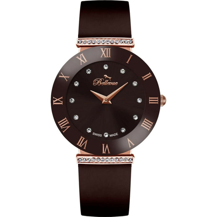 Bellevue E.104 Ladies Quartz Watch Brown 26mm