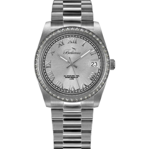 Bellevue H.3 Ladies Quartz Watch Silver 36mm