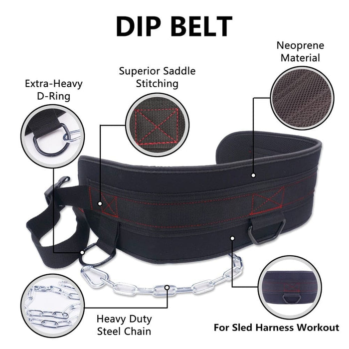 Dip Belt with Steel Chain
