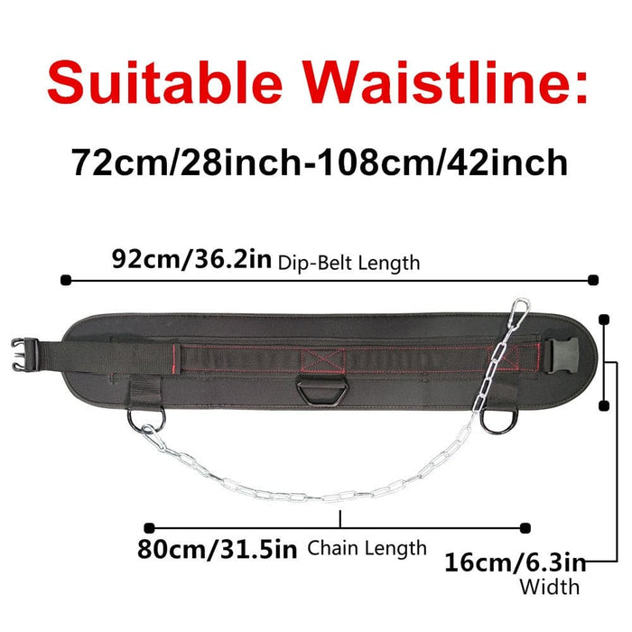 Dip Belt with Steel Chain