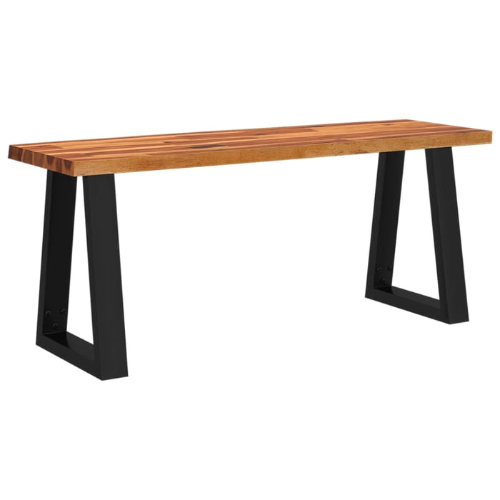 Bench With Live Edge 110 Cm Solid Wood Acacia Tptxkt