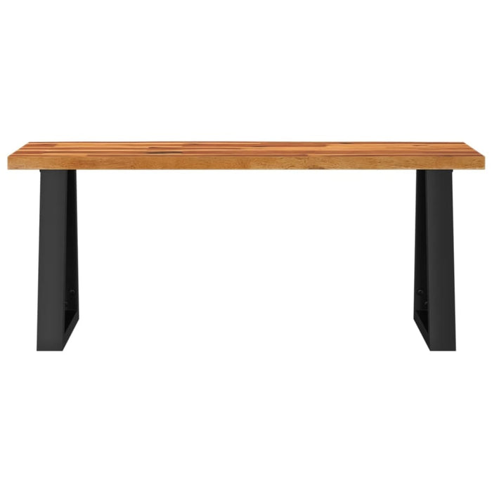 Bench With Live Edge 110 Cm Solid Wood Acacia Tptxkt