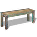 Bench Solid Reclaimed Wood 110x35x45 Cm Xatapa