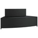 Spa Benches with Cushions 2 Pcs Black Poly Rattan Tlxxlx