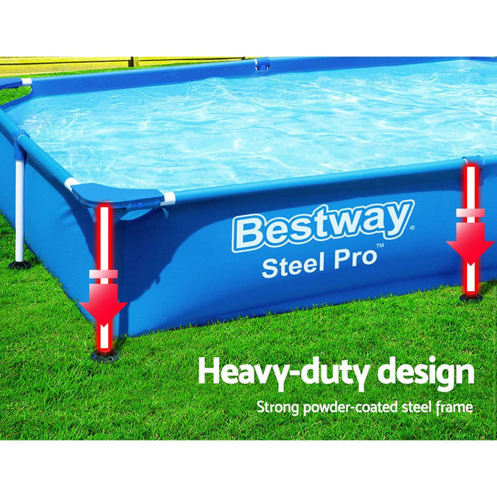 Bestway Swimming Pool Above Ground Frame Pools Outdoor Steel