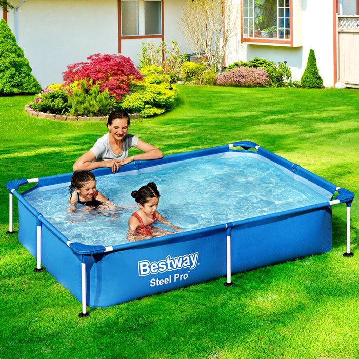Bestway Swimming Pool Above Ground Frame Pools Outdoor Steel