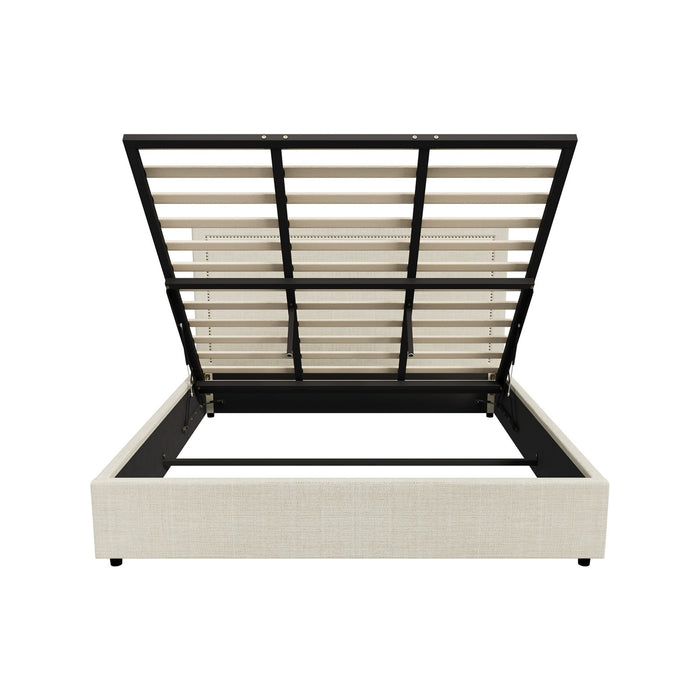 Bed Frame King Size Gas Lift Base With Storage Adi