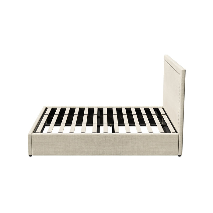Bed Frame King Size Gas Lift Base With Storage Adi