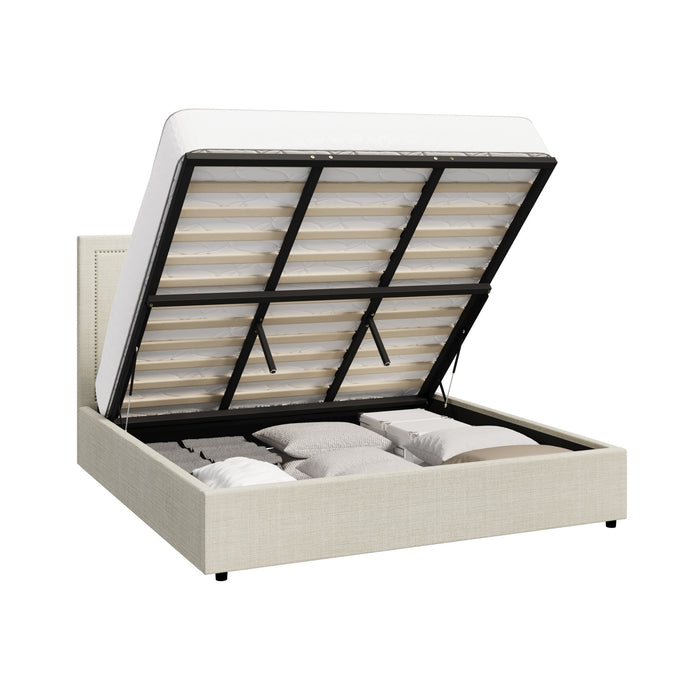 Bed Frame King Size Gas Lift Base With Storage Adi