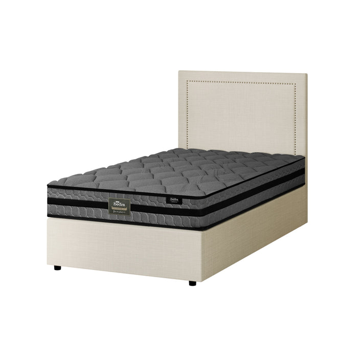Bed Frame King Single Gas Lift Storage W/ Mattress Set Adi