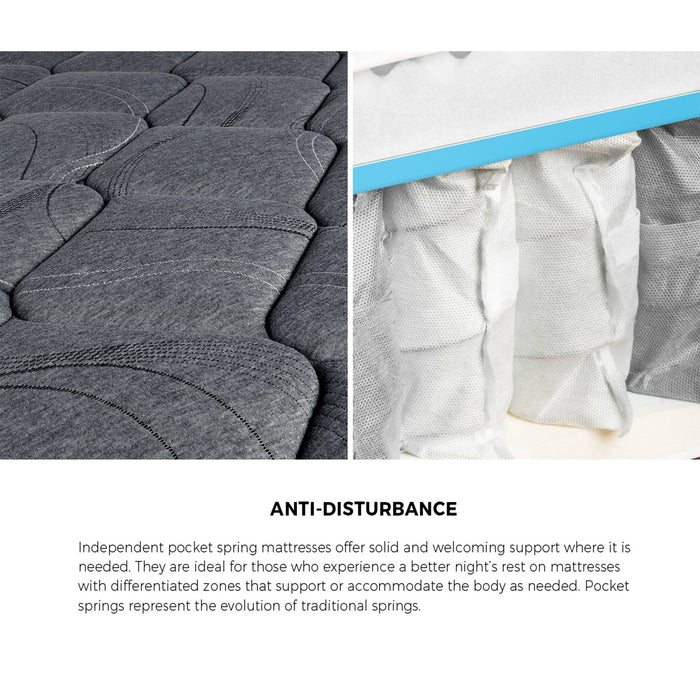 Bed Frame Queen Gas Lift Storage W/ Mattress Set Adi