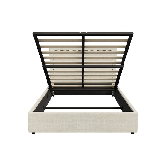 Bed Frame Queen Size Gas Lift Base With Storage Adi