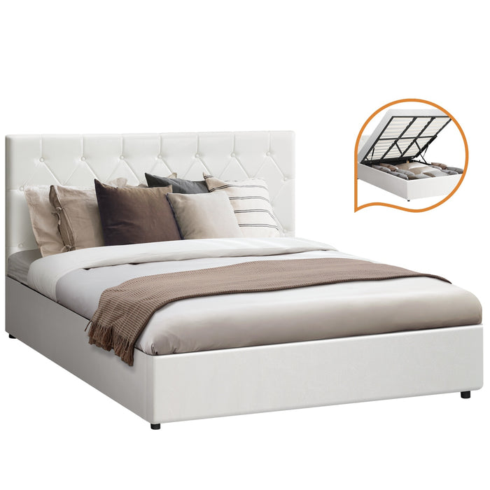 Bed Frame King Size Gas Lift Bed With Storage