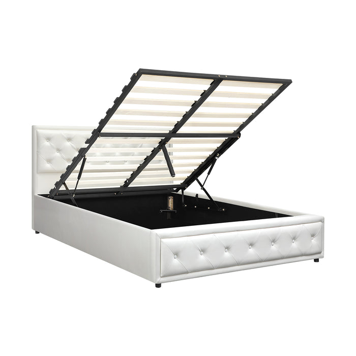 Bed Frame Double Size Gas Lift Base With Storage