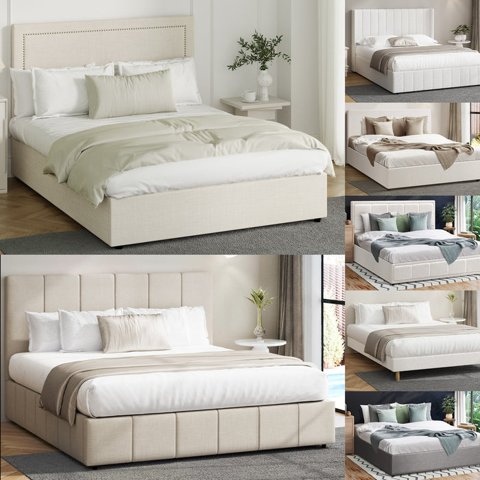 Bed Frame Single Size Gas Lift Storage Beds