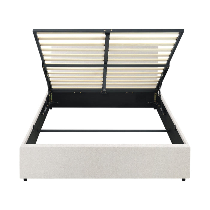 Bed Frame Double size Gas Lift Storage Beds White