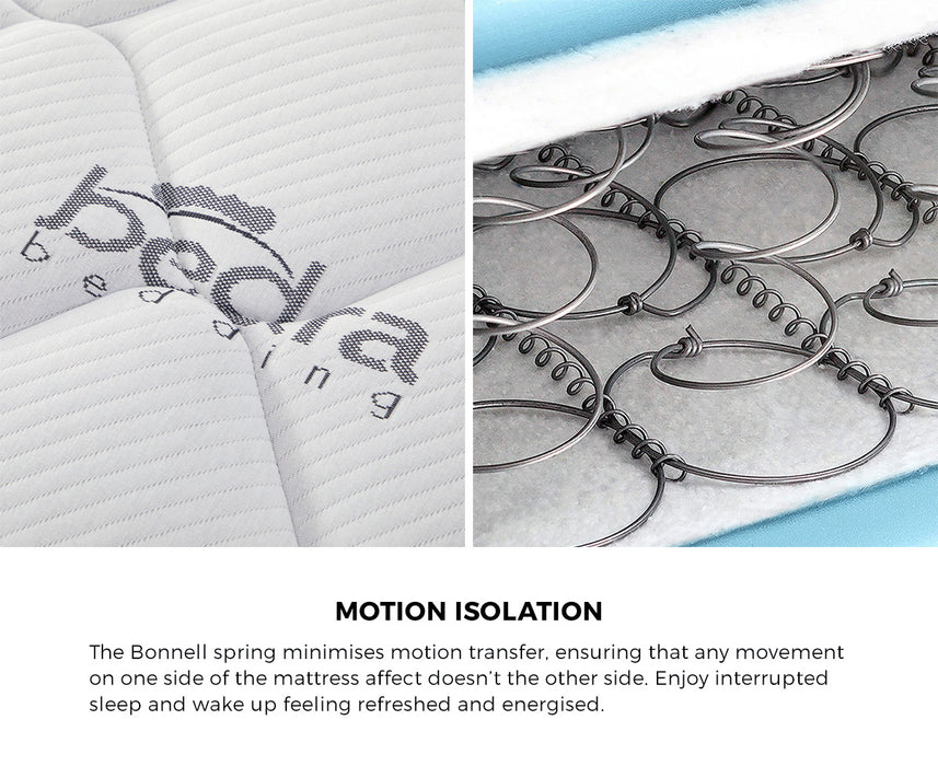 Bed Frame King Size Gas Lift Boucle Beds With Mattress Set