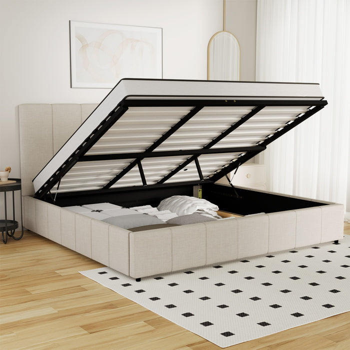 Bed Frame King Size Gas Lift Storage Beds
