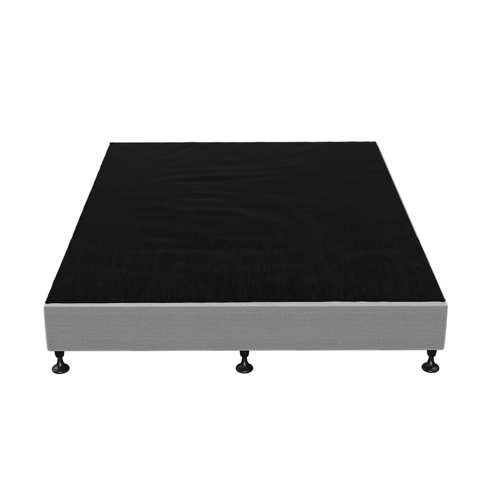 Bed Frame Queen Size Bed Base Platform Fabric Grey