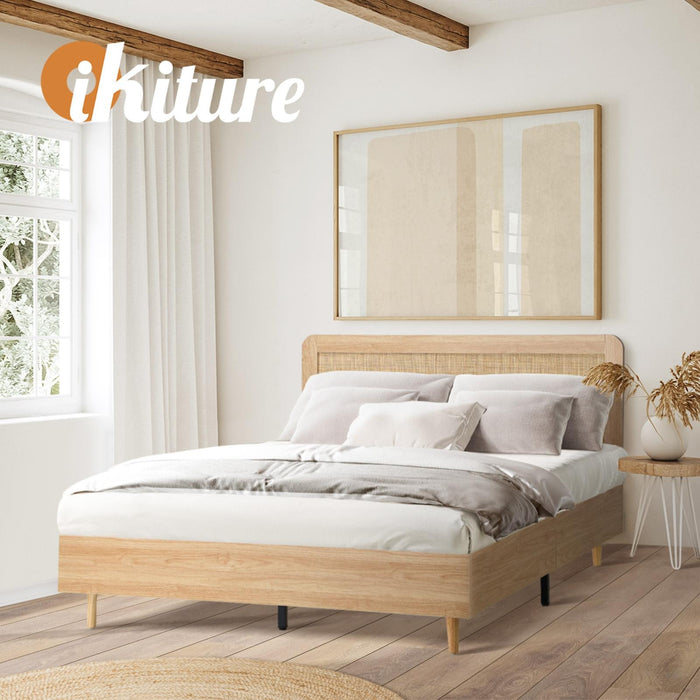 Bed Frame Queen Size Wooden Bed Platform Timber