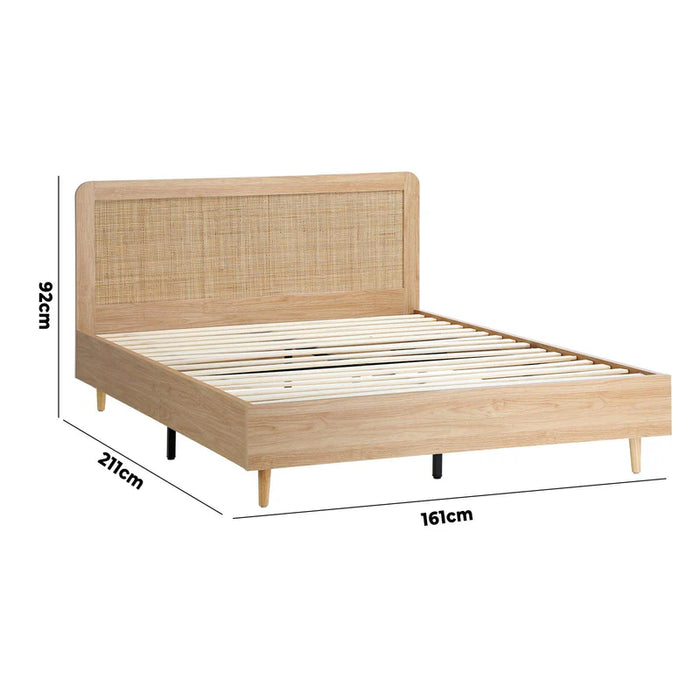 Bed Frame Queen Size Wooden Bed Platform Timber