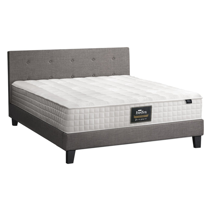 Bed Frame Double Size Wooden Platform Beds With Mattress Grey