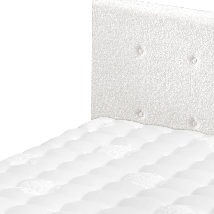 Bed Frame Single Size Wooden Platform Beds With Mattress White