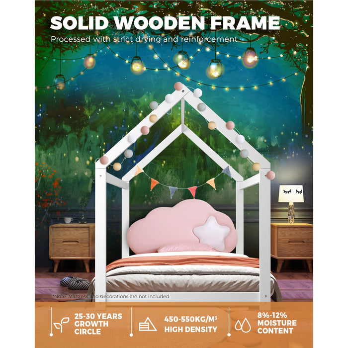 Bed Frame Single Wooden Timber House Frame Wood Mattress Base Platform