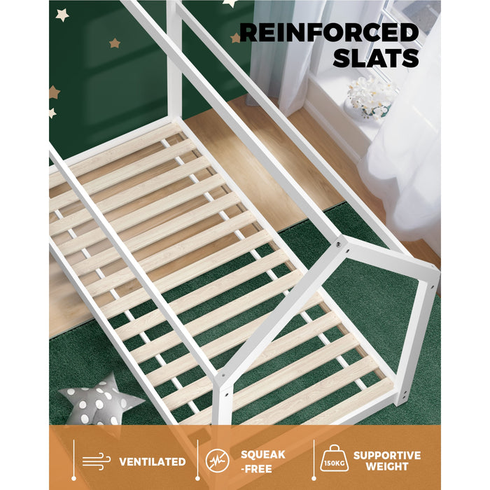 Bed Frame Single Wooden Timber House Frame Wood Mattress Base Platform