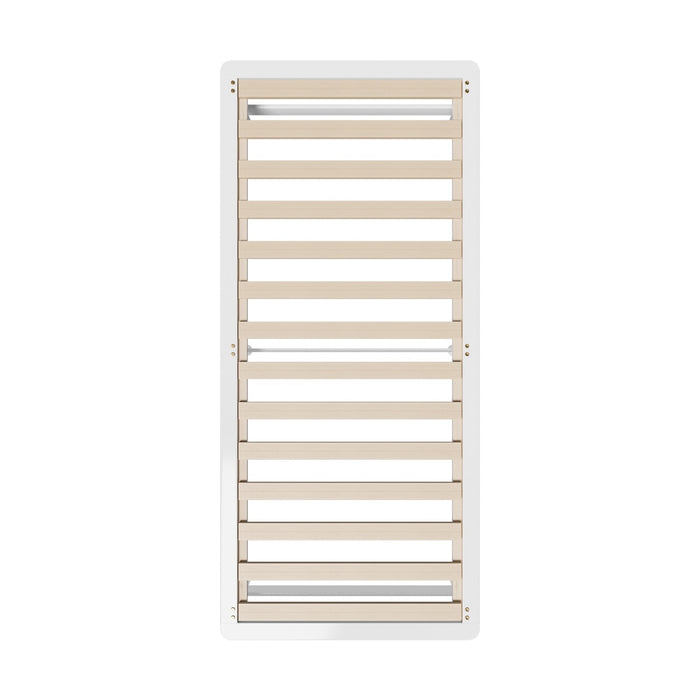 Wooden Bed Frame King Size Base Platform Beds Solid Pine Wood White