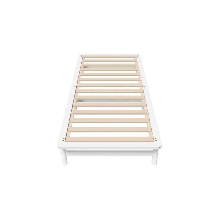 Wooden Bed Frame Single Beds Base Solid Pine Timber Platform White