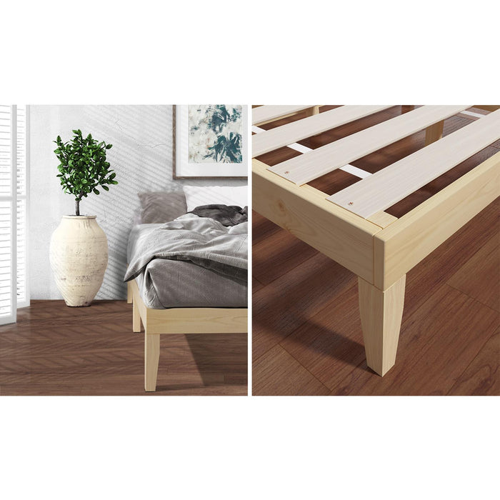 Bed Frame Double Single King Single Size Wooden Timber Mattress Base