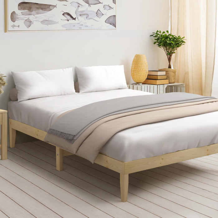Bed Frame Double Single King Single Size Wooden Timber Mattress Base