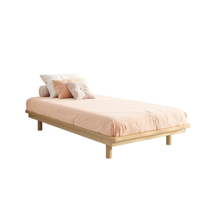 Bed Frame King Single Size Wooden Bed Base Floating Bed