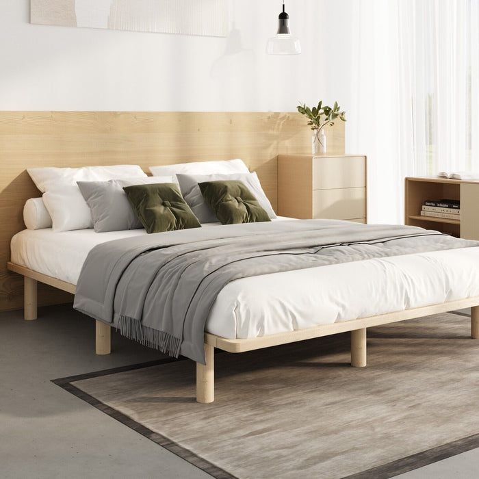 Bed Frame King Single Wooden Bed Base Platform Timber